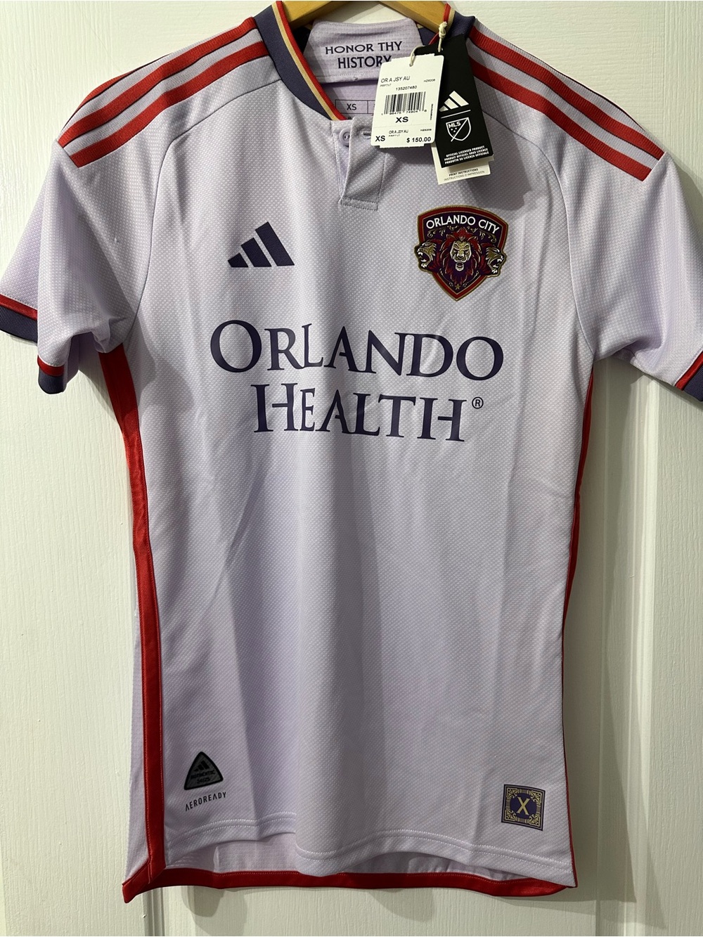 NWT adidas Orlando City 2024/25 Away Jersey XS Slim Fit